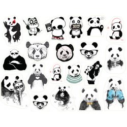 Панды (Panda's Art). Лист виниловых наклеек А4 Панды (Panda's Art). Лист виниловых наклеек А4