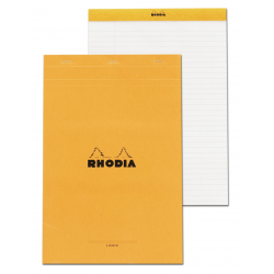 Rhodia Orange A4 Pad stapled Rhodia Orange A4 Pad stapled