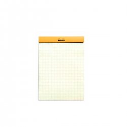 Rhodia Basics Orange A5 №16 Yellow Pad stapled Rhodia Basics Orange A5 №16 Yellow Pad stapled