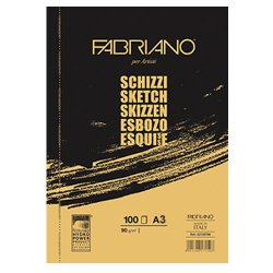 Fabriano Schizzi - блокнот-склейка для графики и каллиграфии A3 Fabriano Schizzi - блокнот-склейка для графики и каллиграфии A3