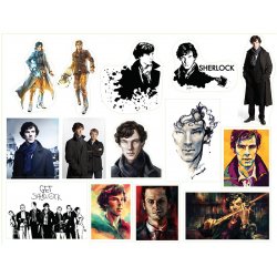 Шерлок Холмс (Sherlock Holmes). Лист виниловых наклеек А4 Шерлок Холмс (Sherlock Holmes). Лист виниловых наклеек А4