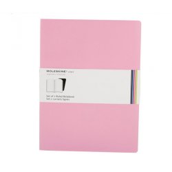 Записная книжка Moleskine Volant (нелинованная, 2 шт.), XLarge, розовая