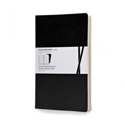Записная книжка Moleskine Volant (в линейку, 2 шт.), Large, черная