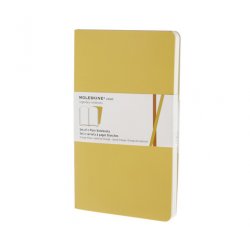 Записная книжка Moleskine Volant (нелинованная, 2 шт.), Large, желтая Записная книжка Moleskine Volant (нелинованная, 2 шт.), Large, желтая