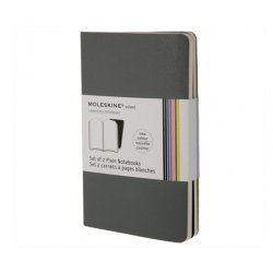 Записная книжка Moleskine Volant (нелинованная, 2 шт.), Large, серая Записная книжка Moleskine Volant (нелинованная, 2 шт.), Large, серая