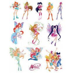 Винкс (Winx). Лист виниловых наклеек А4 Винкс (Winx). Лист виниловых наклеек А4