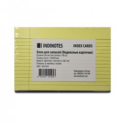 INDINOTES Цветные индексные карточки с полем Colored Index Cards A6 INDINOTES Цветные индексные карточки с полем Colored Index Cards A6